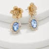 Tidal Treasure Floral Statement Drop Earrings