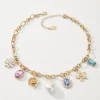 Tidal Treasure Multi-Charm Statement Necklace