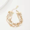 Tidal Treasure Pearl and Chain Layered Bracelet