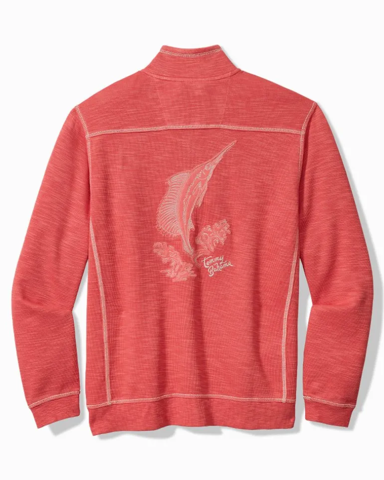 Tobago Bay Marlin Splash Half-Zip Sweatshirt