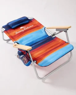 Tommy Bahama Sunset Stripe Deluxe Backpack Beach Chair