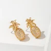 Tropical Blooms Pineapple Stud Earrings
