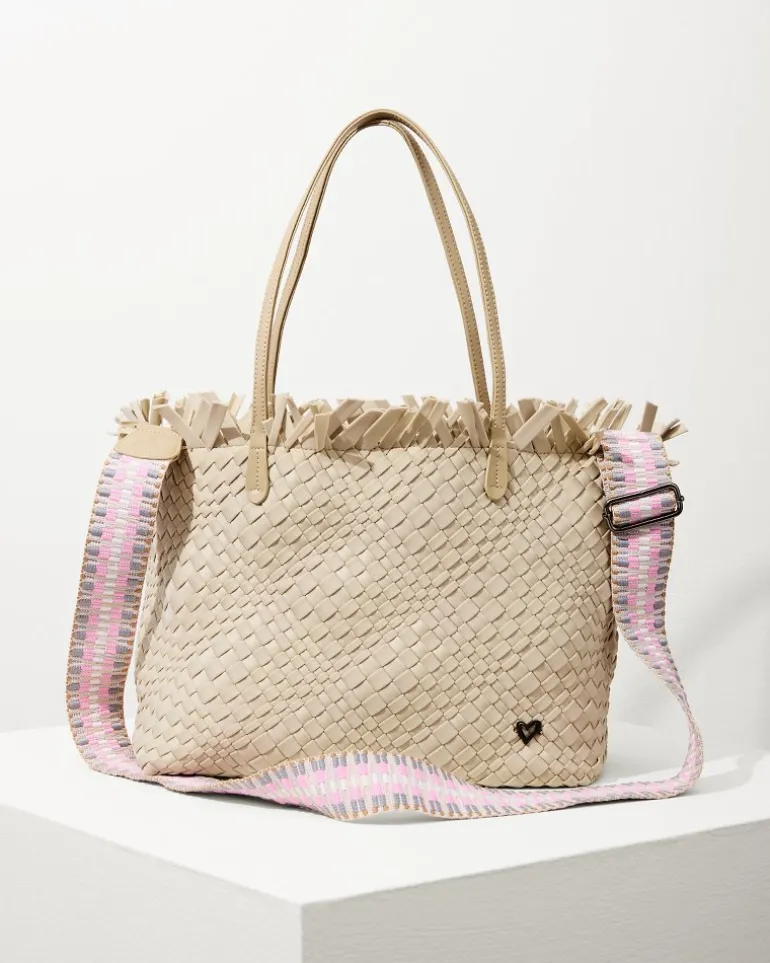 Vulcan Fringe Top Large Tote & Wristlet