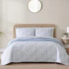 Water Leaves 2-Piece Twin Quilt Set