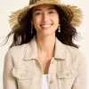 Waverly Frayed Edge Raffia Sun Hat