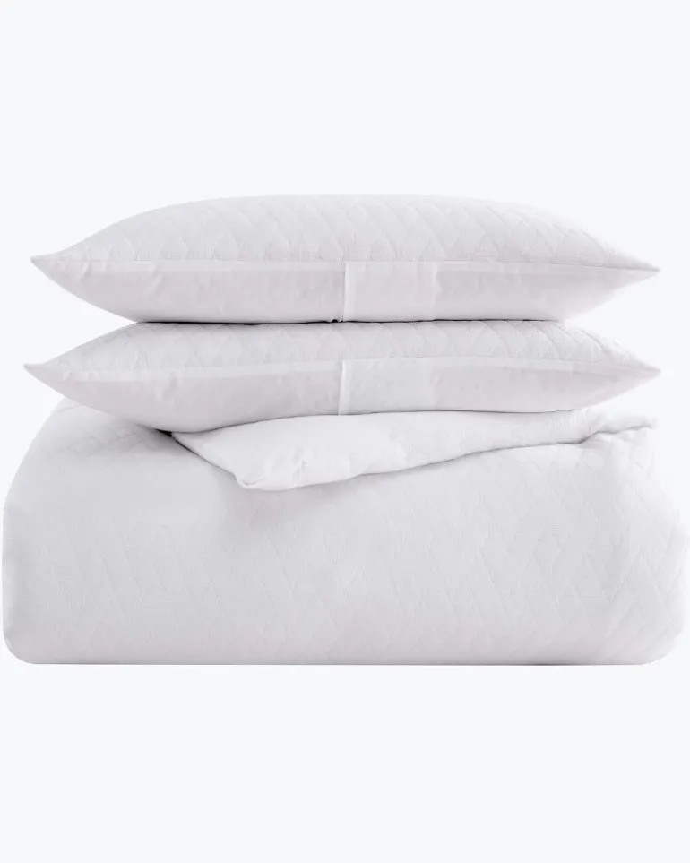 Wicker Woven 3-Piece King Comforter Set