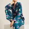 Woven Sateen Long Sleeve & Pants Pajama Set
